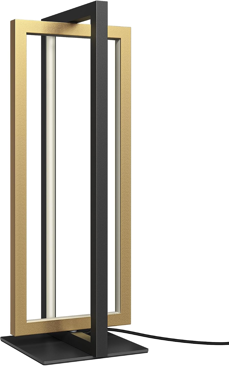 EDISHINE LED Table Lamp, Modern Bedside Lamps for Living Room, Gold