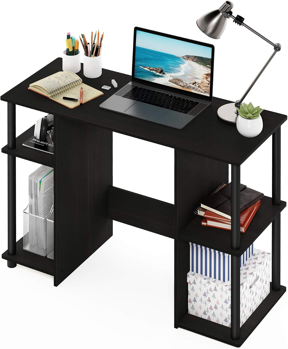 Furinno JAYA Desk, 38.4" Wide Gaming Desk, Computer Study Desk, Office D...