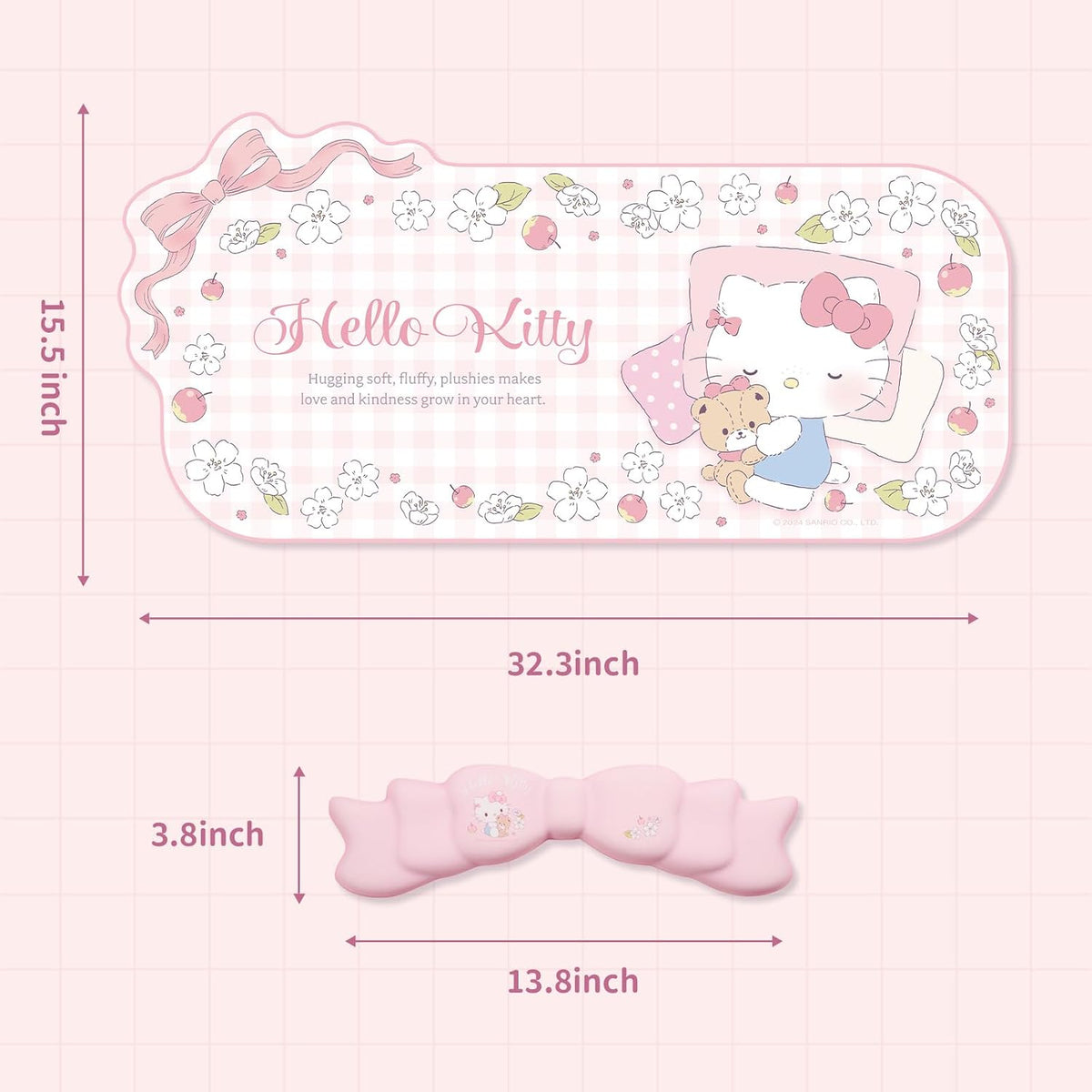 Kuitmor Kawaii Anime Mouse Pad Wrist Rest Support Set - Non-Slip Desk Mat and...