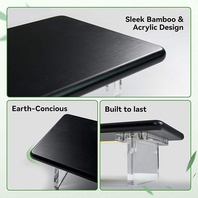 ROCDEER Bamboo Monitor Stand Riser