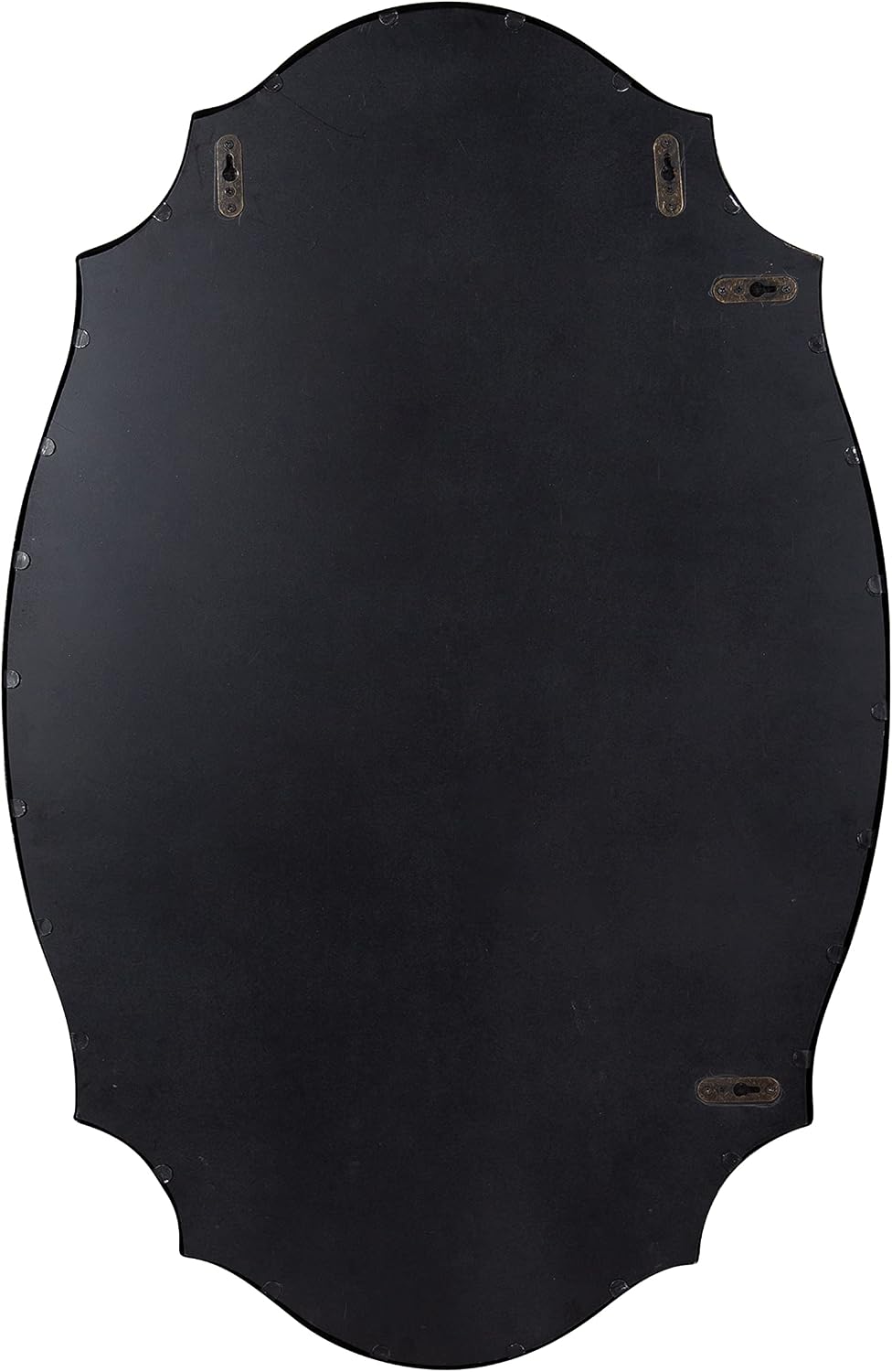 Kate and Laurel Leanna Decorative Scalloped Metal Pinboard; 24 x 36; Gold; Fr...