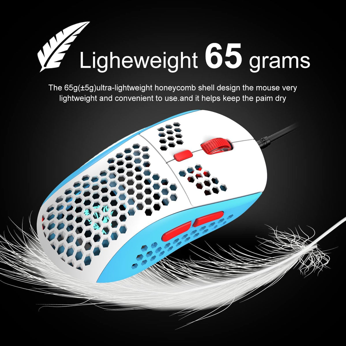 60% Gaming Keyboard and Mouse Combo Samll Mini RGB Backlight Mechanical Feeli...