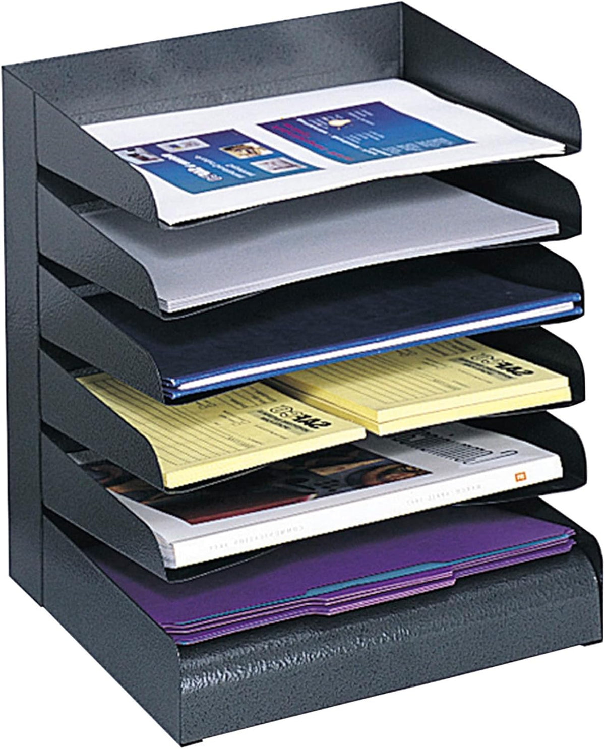 Safco Desk Organizer, 6 Shelves, Office and Classroom Mailbox, Mail Sorter, C...