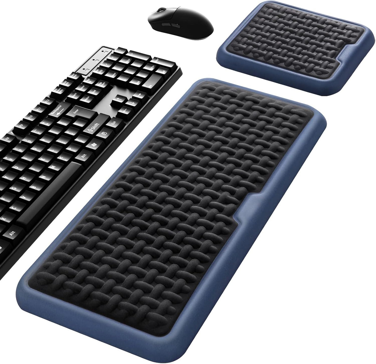 MEKASS Extra Large Wide Wrist Rest Set for Keyboard and Mouse, Ergonomic Memo...