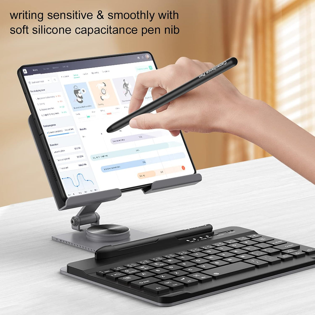 Desktop Stand & Bluetooth Keyboard Combo for Galaxy Z Fold 8/8ultra/7/6/5...