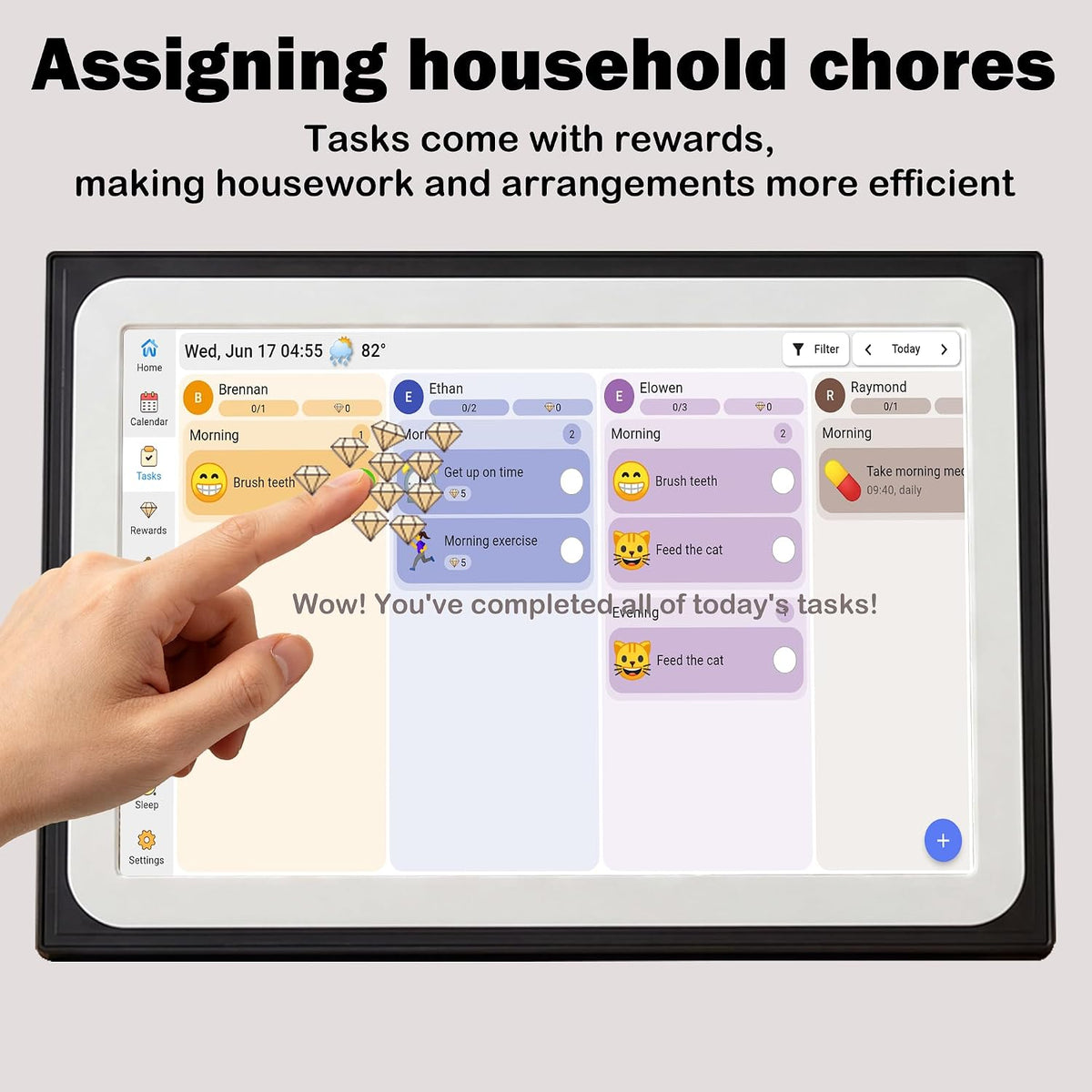 10.1" Smart Digital Calendar wall touch screen Electronic Family Planner