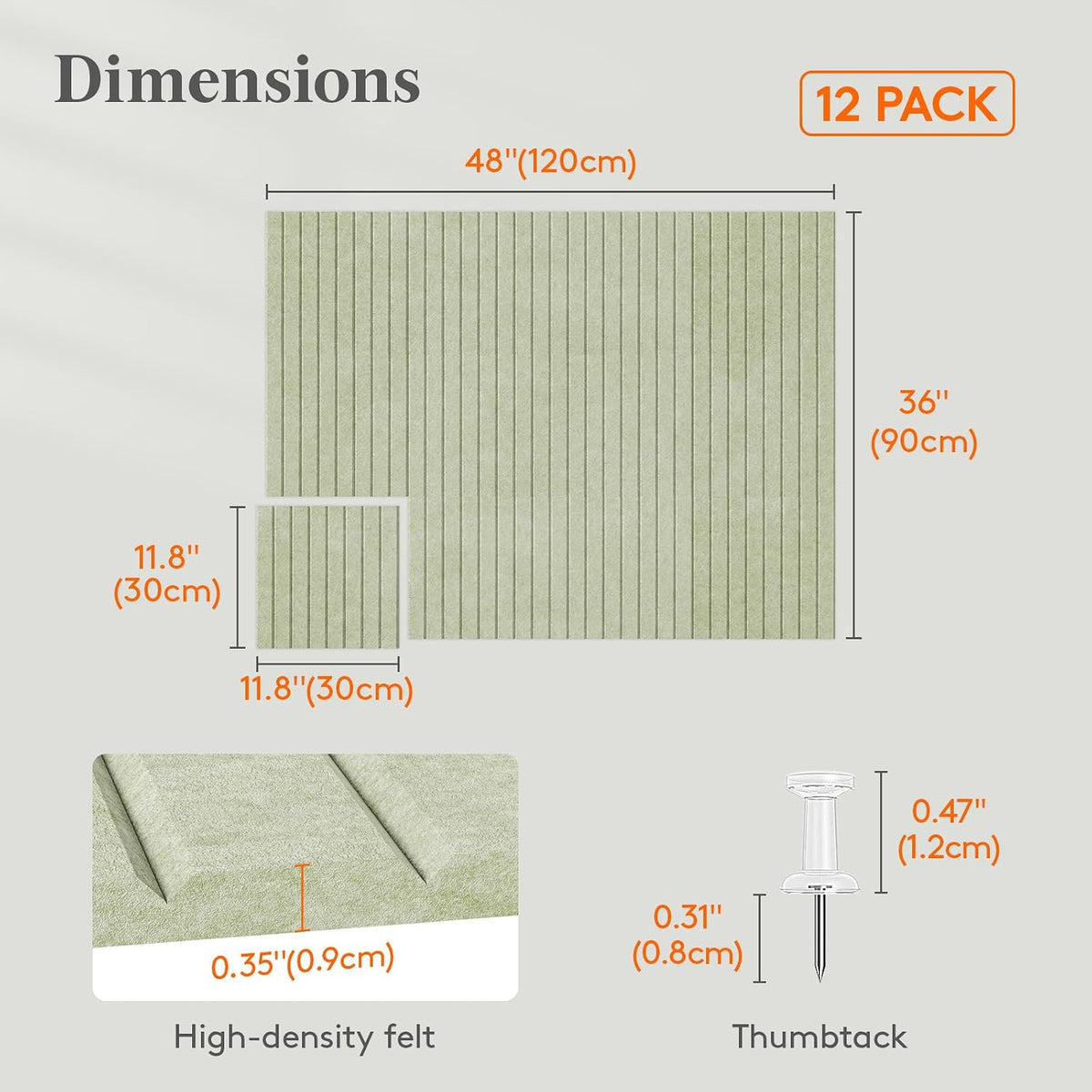 Lifewit Large Felt Bulletin Board with Self-Adhesive 48" x 36" - 12...