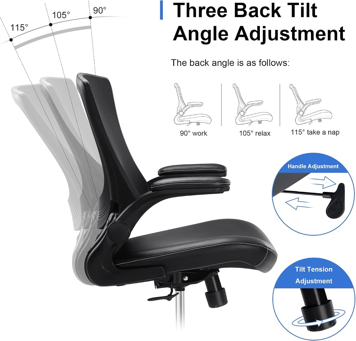 Misolant Tall Office Chair for Standing Desk, Drafting Chair with Footrest Ri...