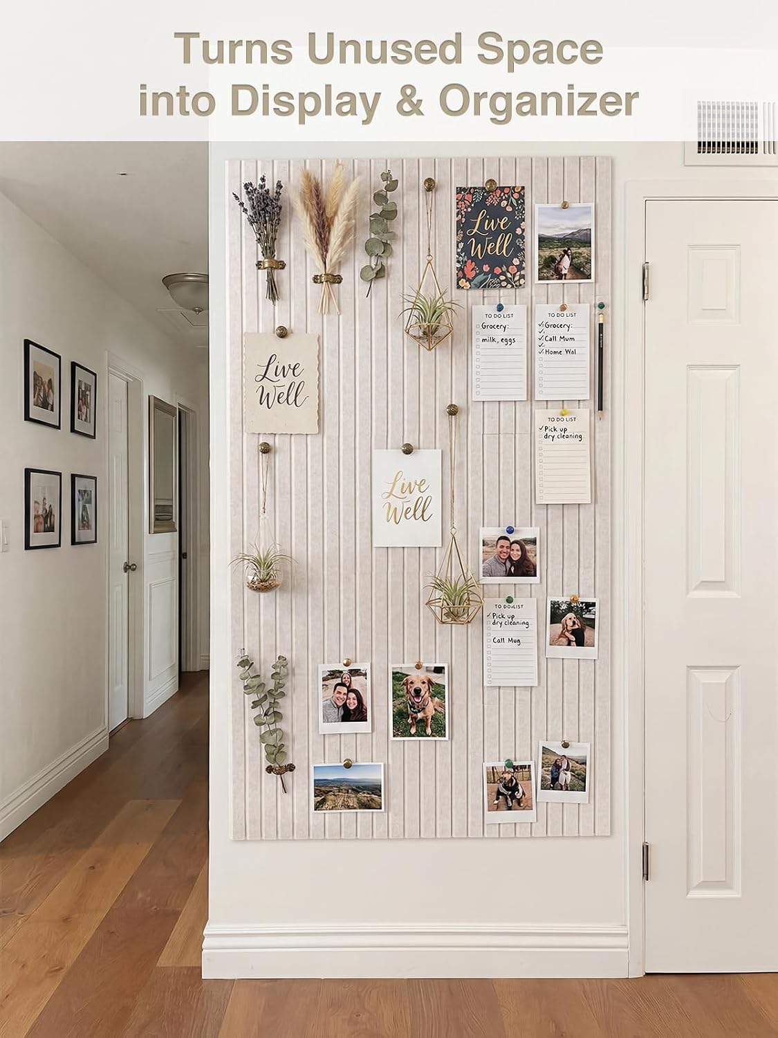 Large Felt Bulletin Board 24 Pack Tiles 48x71in Alternative to Cork Board