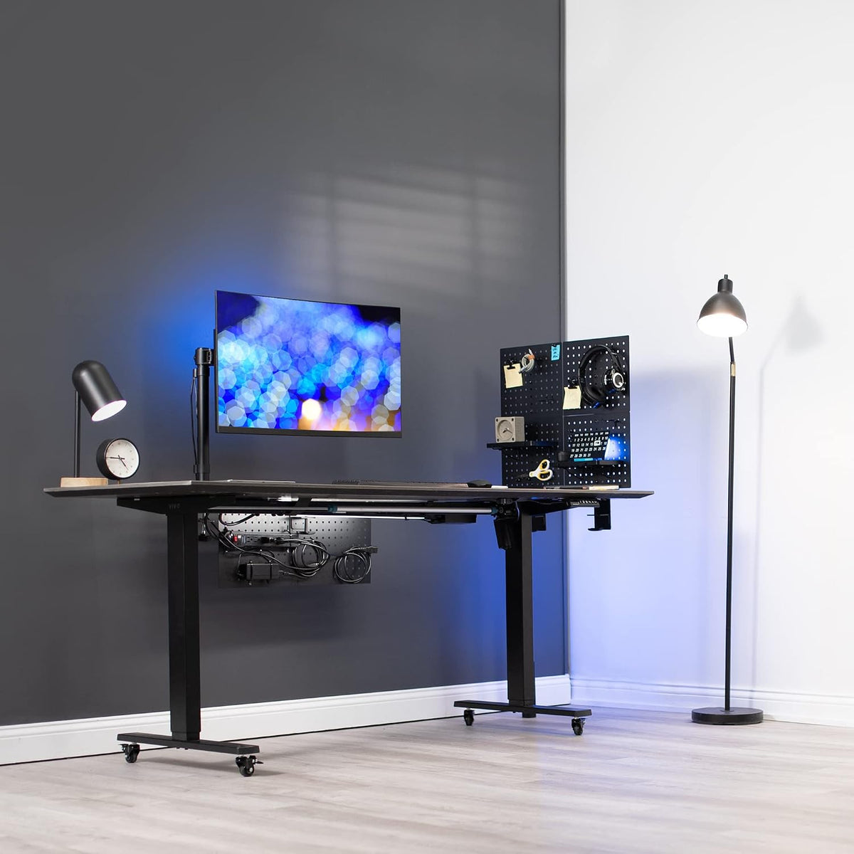 VIVO Clamp-on 12 x 20 in Desk Pegboard