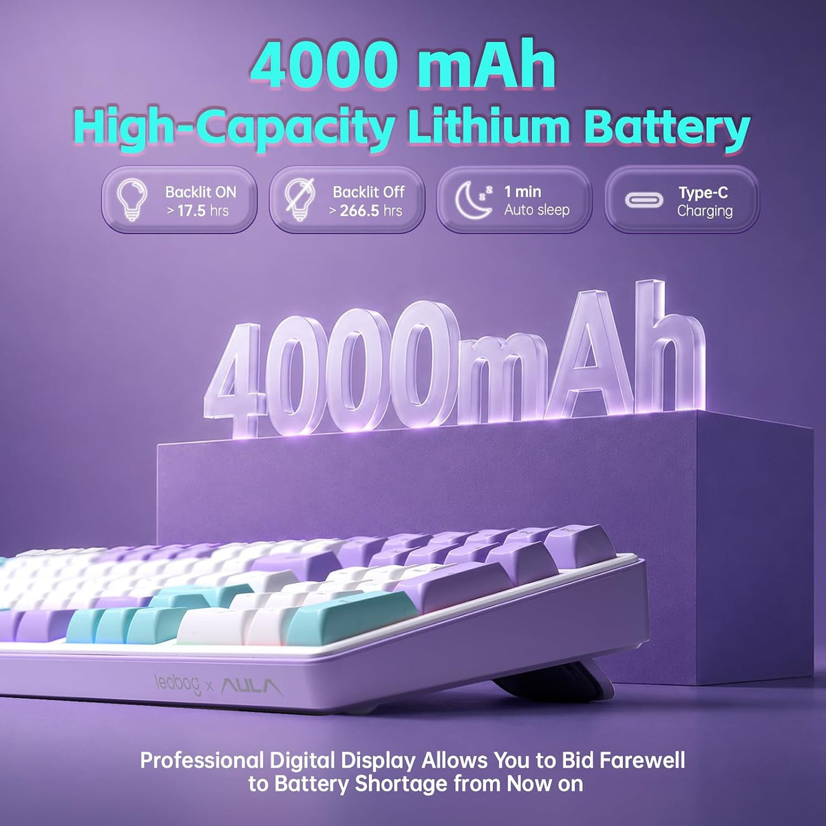 Aula S99pro V2 Full Size Gaming Keyboard,Wireless Creamy Membrane Keyboard