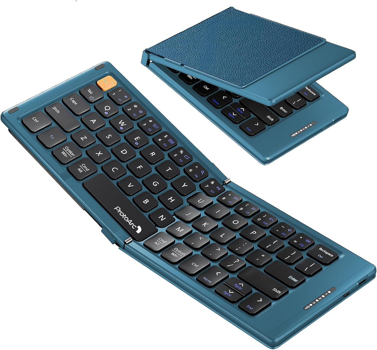ProtoArc XK04 Foldable Compact Keyboard for Phone and Tablet, Blue