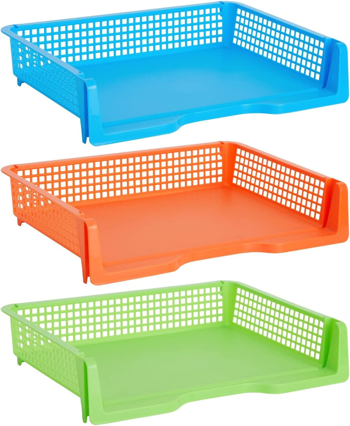 Bright Creations Teacher Supplies Letter Tray Organizer - 6-Pack Rainbow, 9 x...
