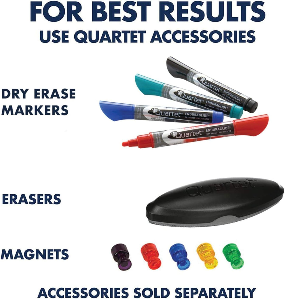 Quartet Magnetic Dry Erase White Board, 120"W x 48"H Whiteboard, Po...