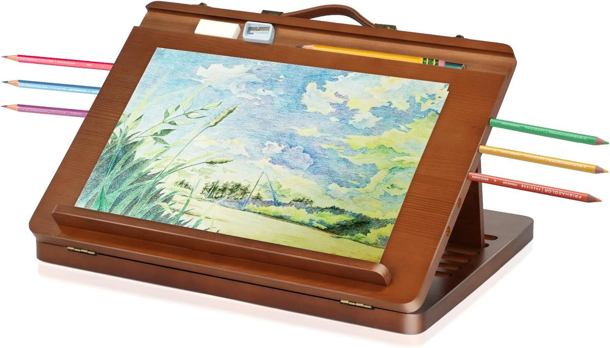 CEIJE Lightweight Drawing Easel for Artists – Portable Lap Drawing Stand for ...
