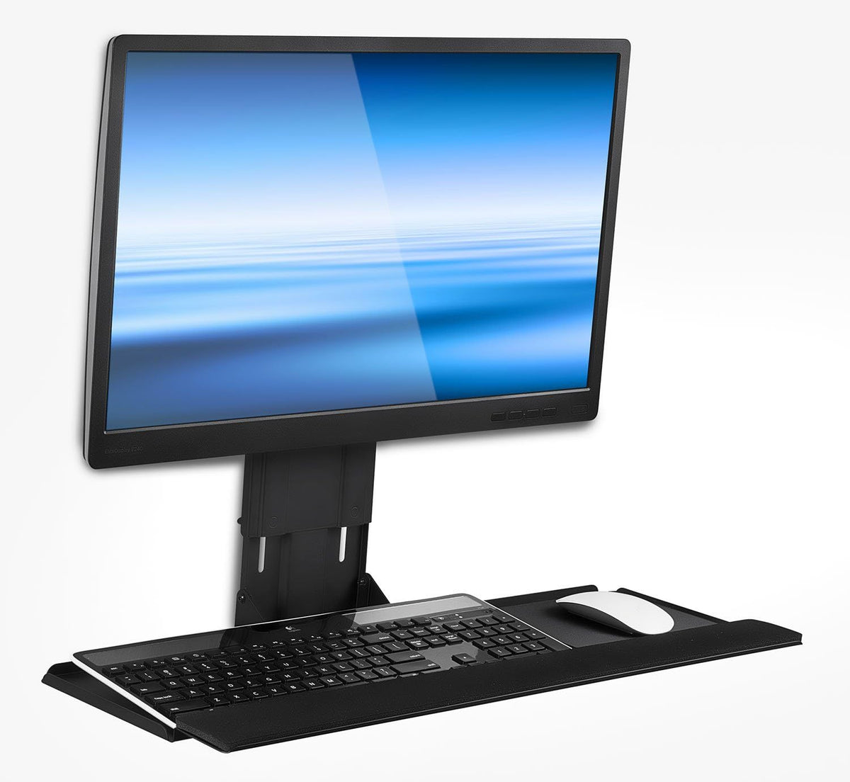 Mount-It! Monitor and Keyboard Wall Mount, Height Adjustable Standing VESA Ke...
