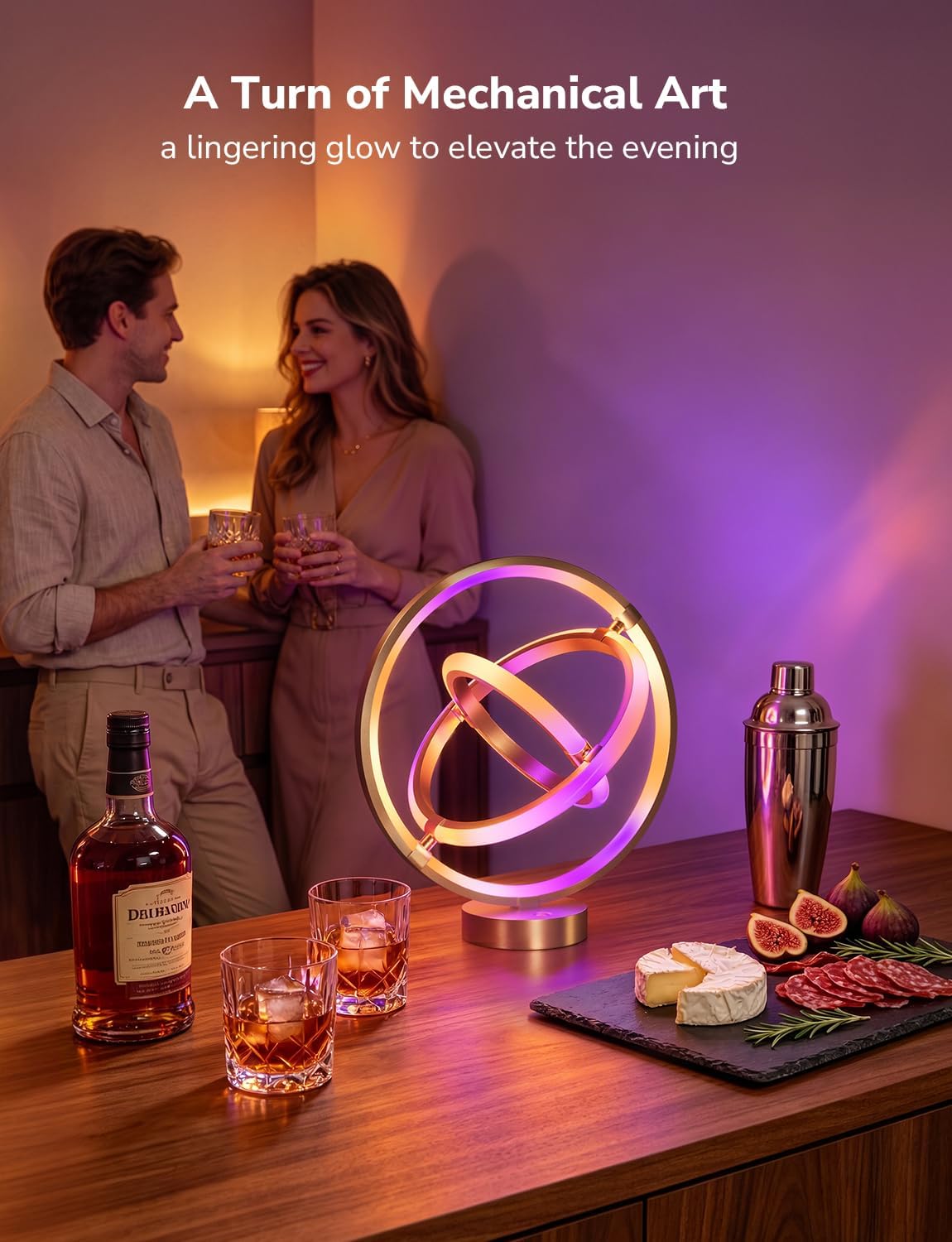 Lepro TB1 AI Smart Table Lamp, RGB+IC Addressable Color Changing Desk Lamp