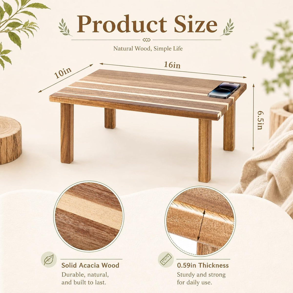 16 x 10 Inches Kitchen Cabinet Counter Shelf Countertop Organizer
