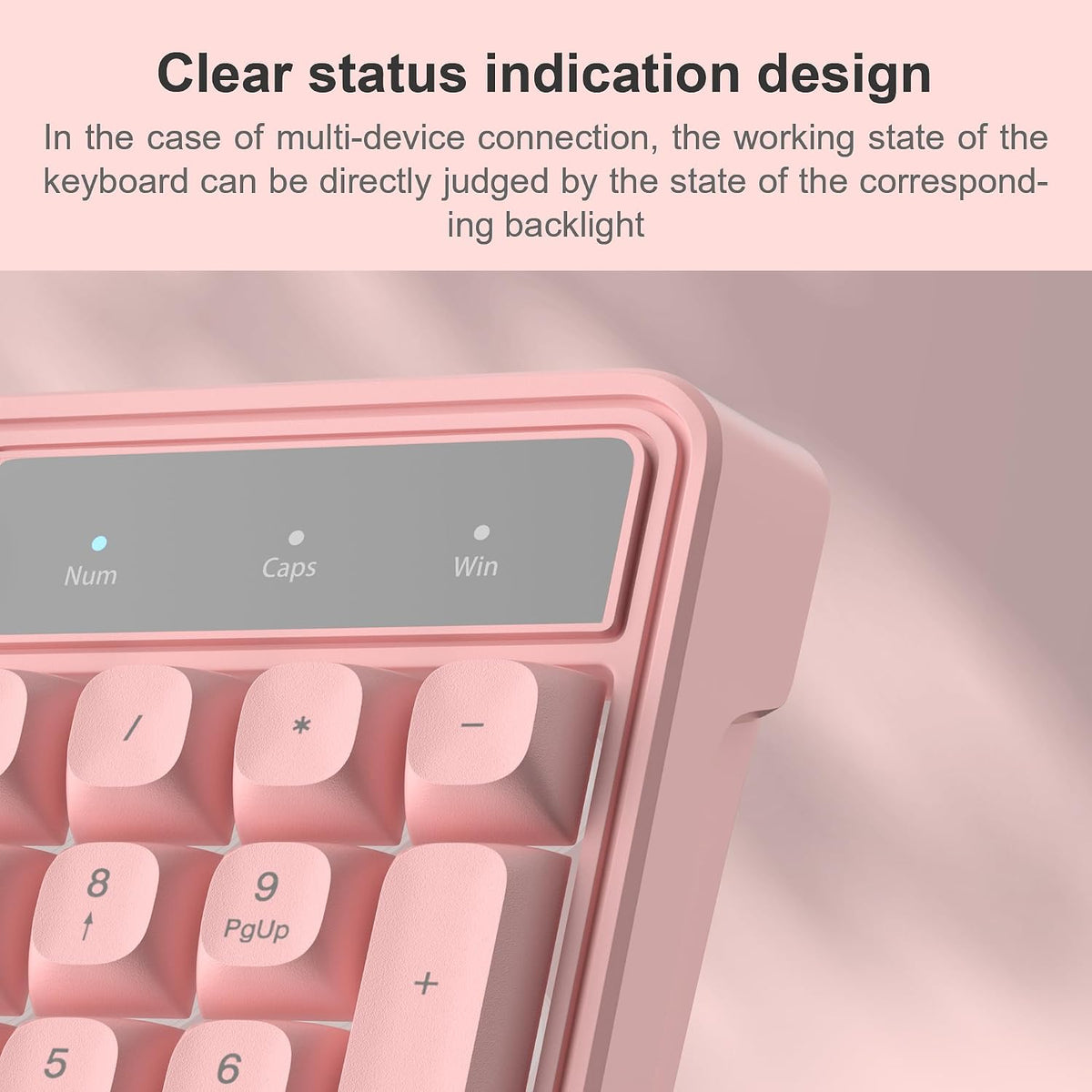 Pink Creamy Keyboard and Mouse Combo,MageGee GK980 Wired RGB Backlit Keyboard...