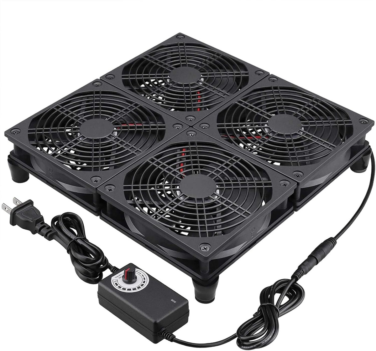 GDSTIME Router Cooling Fan with AC Plug Speed Control for ASUS GT/RT-AC5300