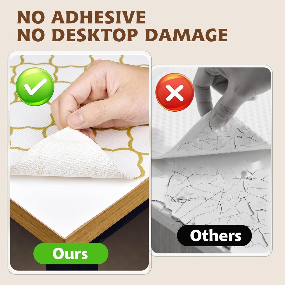 Shelf Liners for Kitchen Cabinets 23.6in x 20FT Non Adhesive Drawer Liner