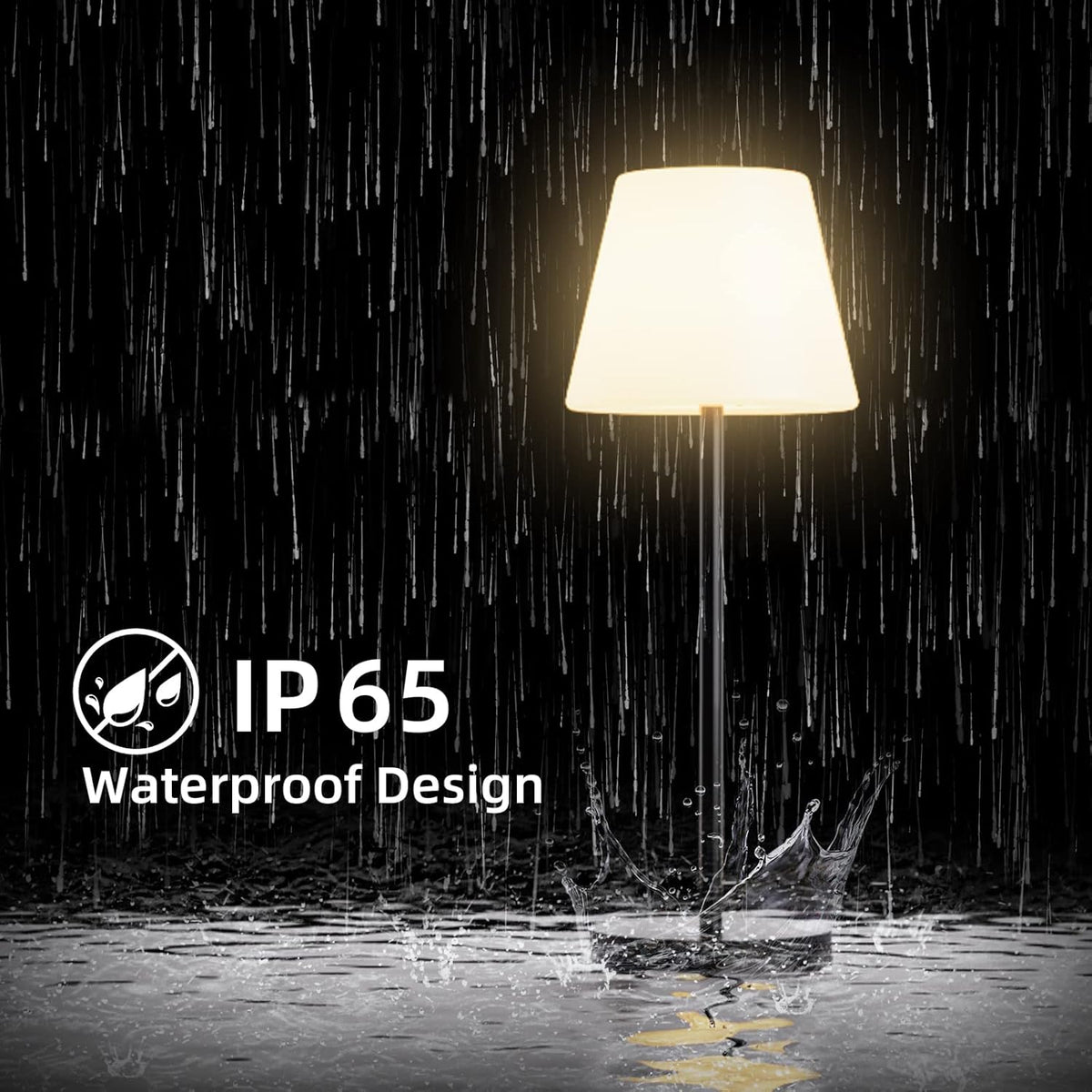Gewiny Solar Table Lamp Outdoor Solar Lamp Waterproof with Light Sensor,Outdo...