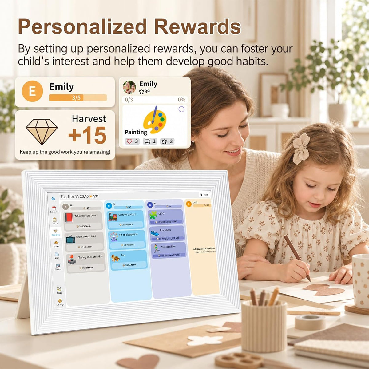 10.1" WiFi Digital Family Calendar