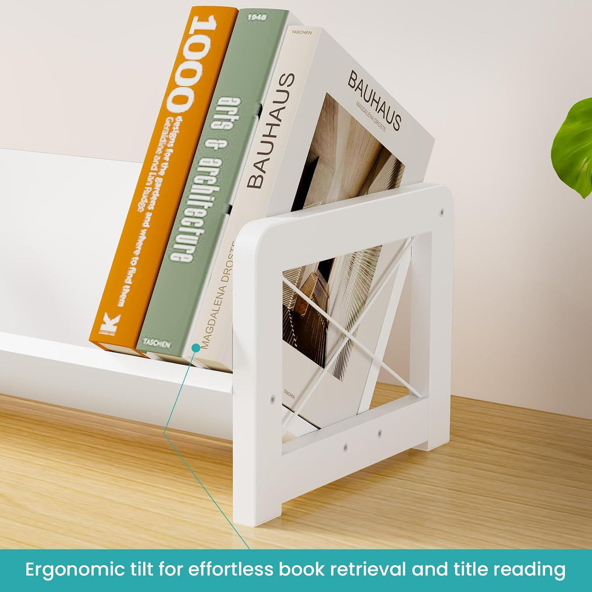 ELITEROO Mini Bookshelf for Desk, Desktop Bookcase, Single Cookbook Shelf, Ta...