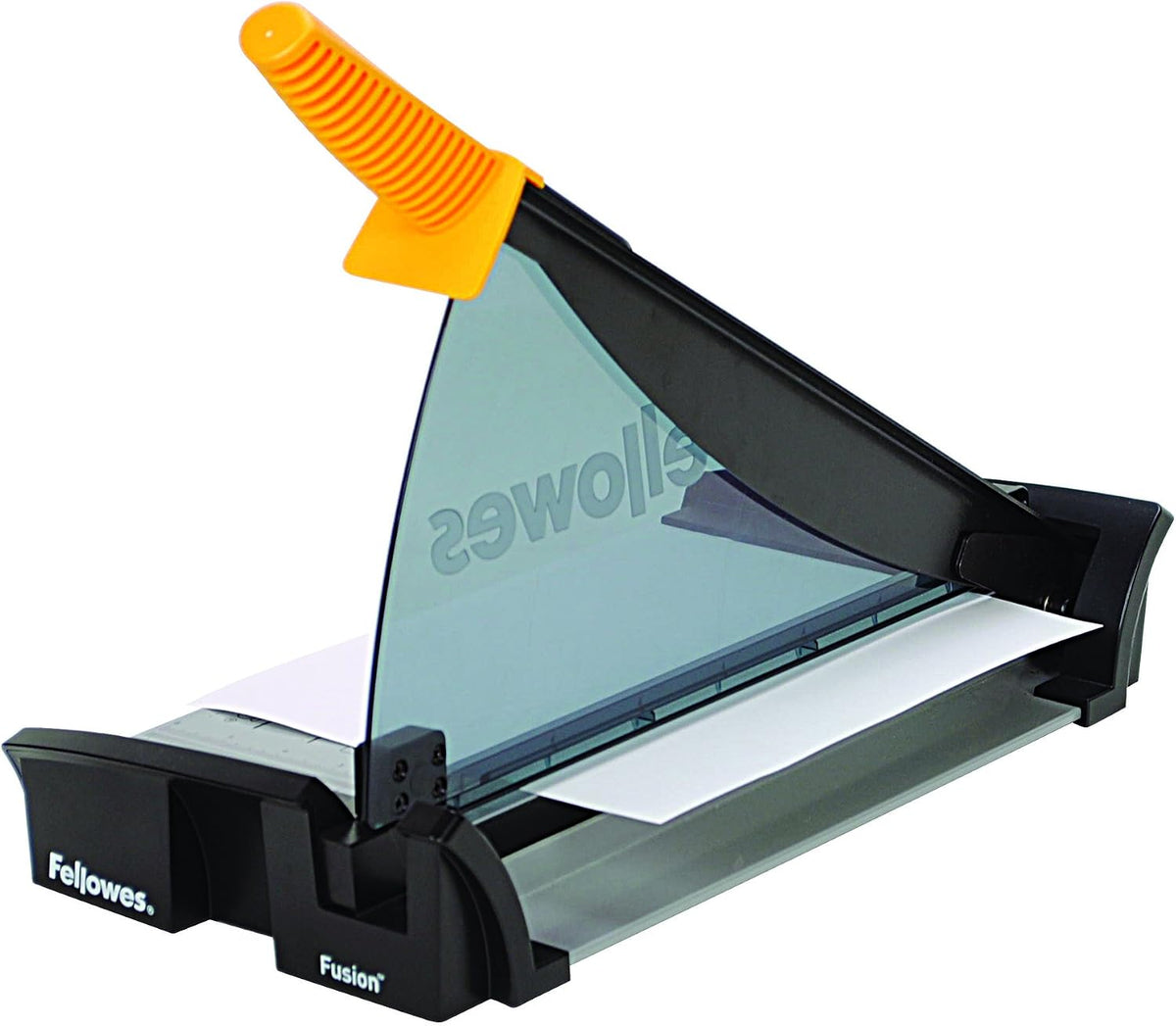 Fellowes Fusion A4 Paper Guillotine, graphite, silver, yellow