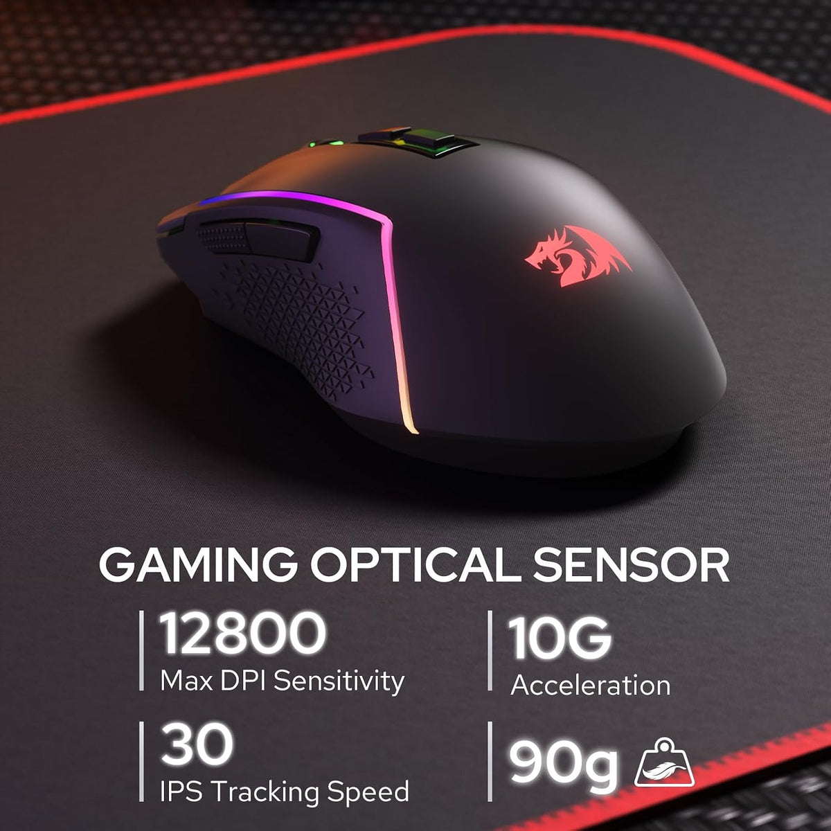 Redragon Wireless K526 PRO Membrane Keyboard & M693 PRO Gaming Mouse Combo