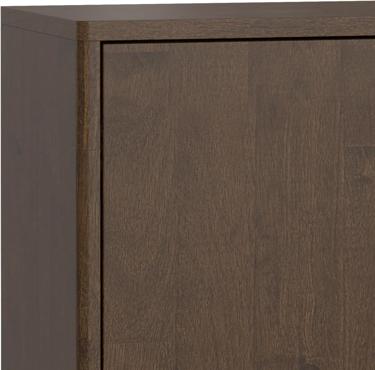 SIMPLIHOME Harper 38" Wide Solid Wood 2-Door Buffet in Walnut Brown