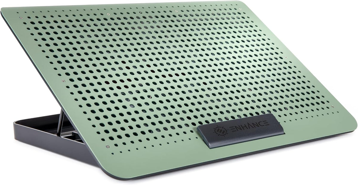 ENHANCE Aluminum Laptop Cooling Pad, 6-Fan Laptop Cooler Stand for 17 Inch La...