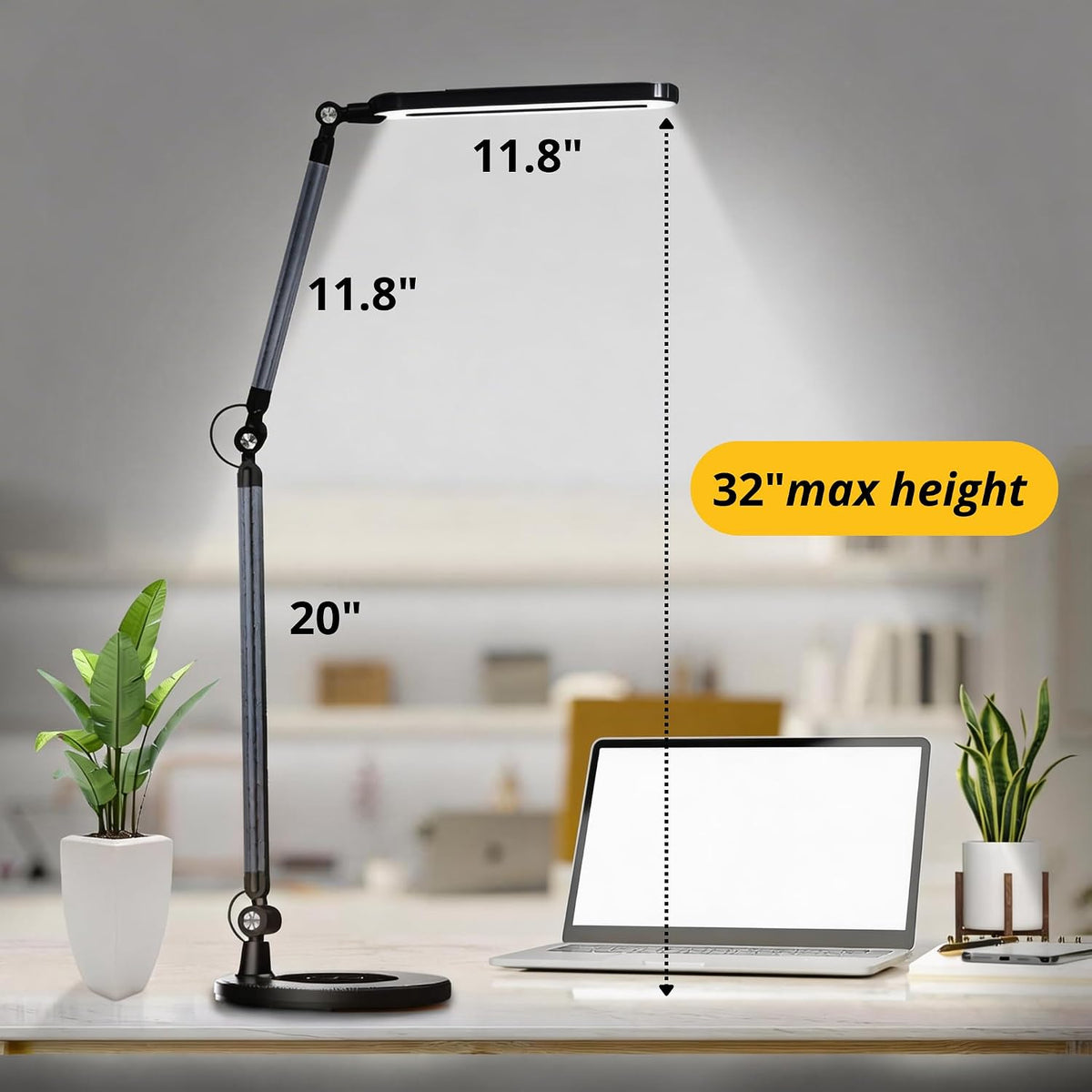 OTUS LED Architect Desk Lamp for Home Office, Adjustable Swing Arm