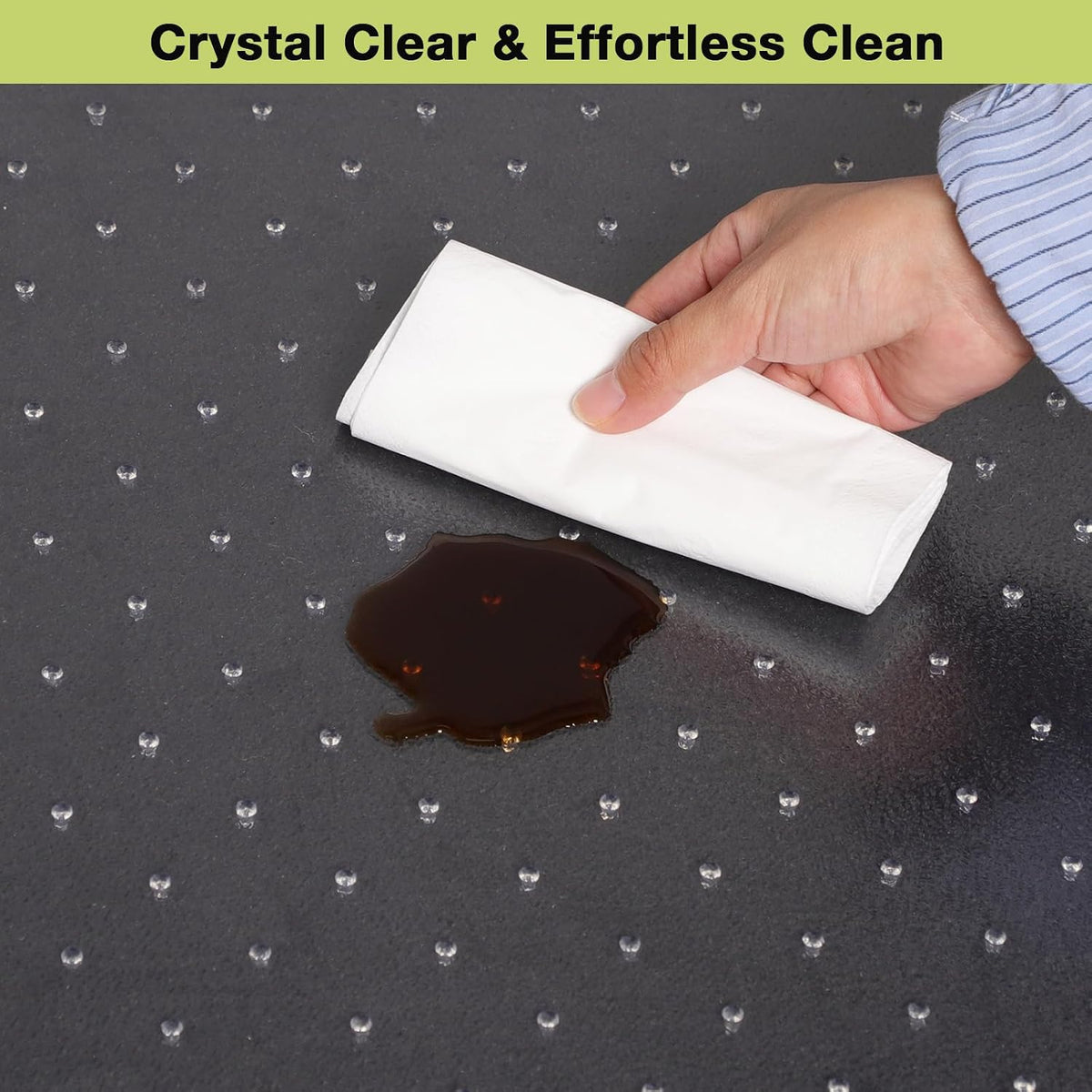 【Shipped Flat】1 Pack 32" x 48"Heavy Duty Clear Office Chair Mat for...
