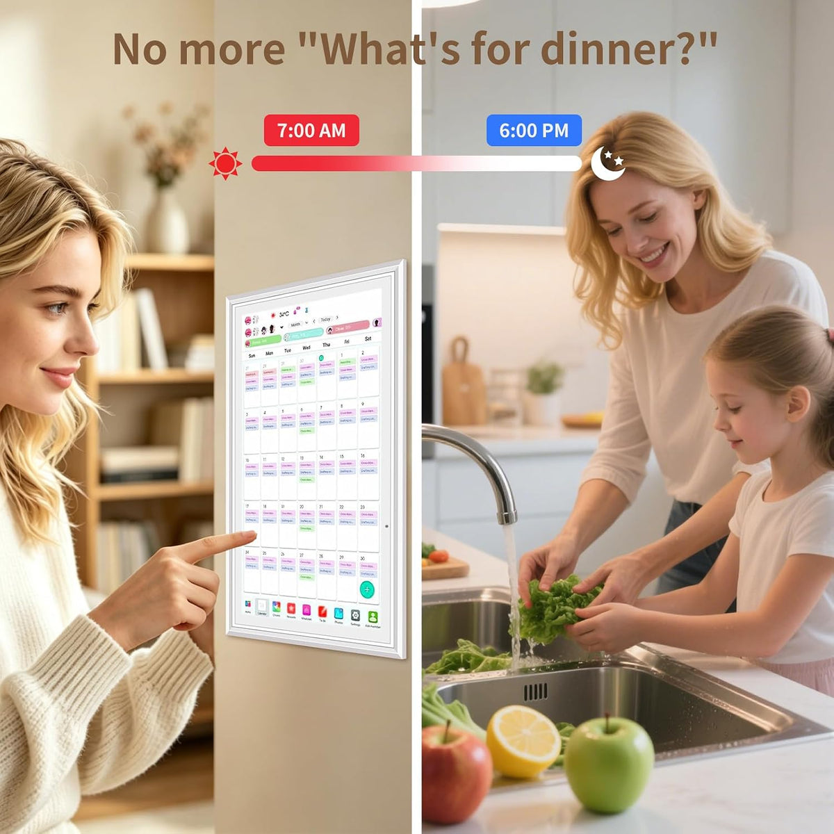 10.1 Inch Smart Touchscreen Family Digital Calendar Planner