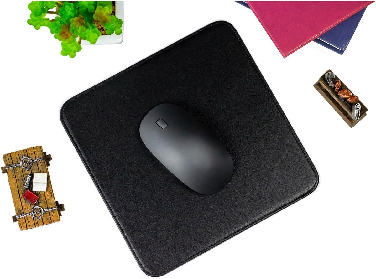 Castle Moat Mouse Pad Durable Genuine Leather, Easy to Clean Computer Mouse P...