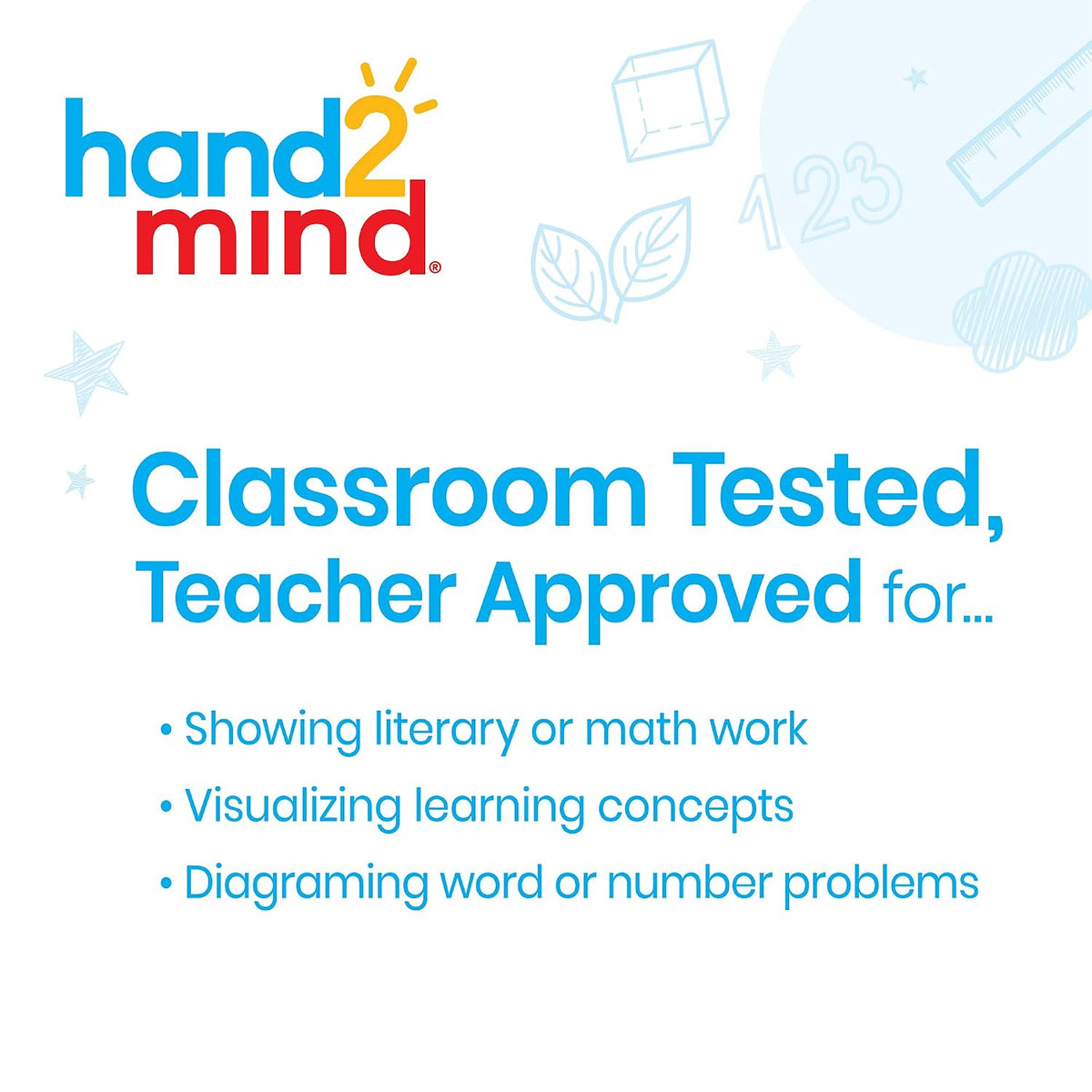 hand2mind Double-Sided Centimeter Grid White Boards for Students, Grid Board ...