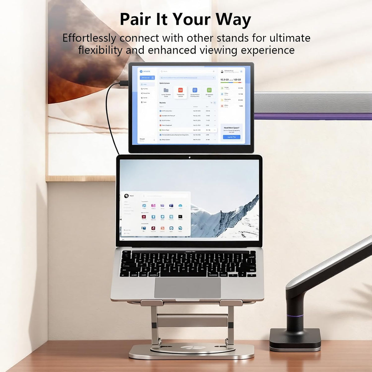 13.5 Inch Portable Monitor 3:2 IPS Screen Display Second Monitor for Laptop