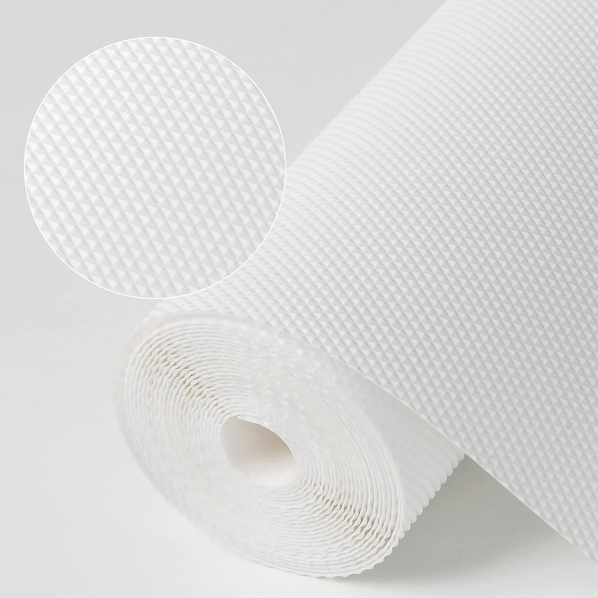 Kitchen Shelf Liner Drawer Liners, Non-Adhesive EVA Cabinet Liners, White