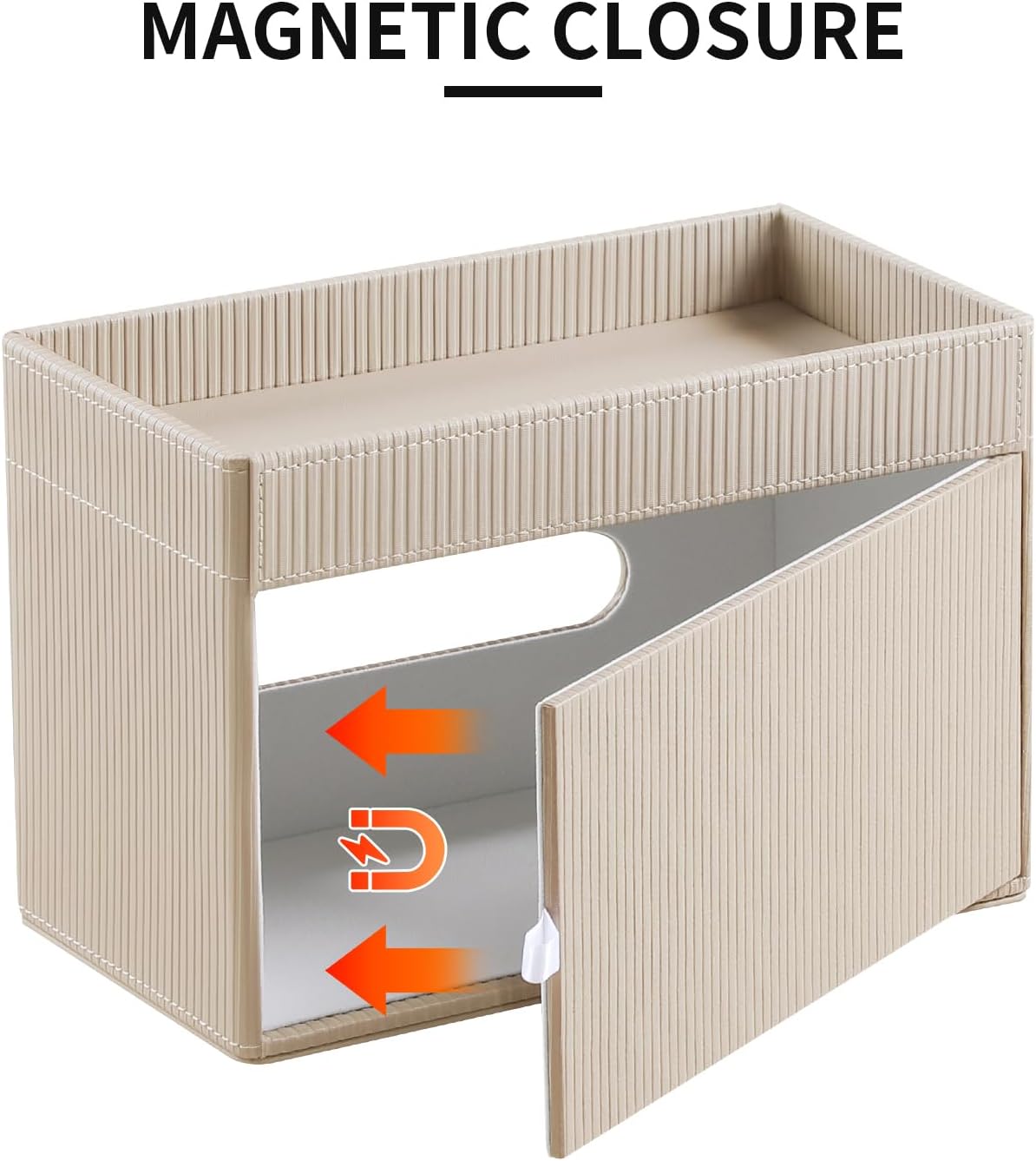 Rectangular Tissue Box Cover PU Leather Tissue Box Holder Rectangle