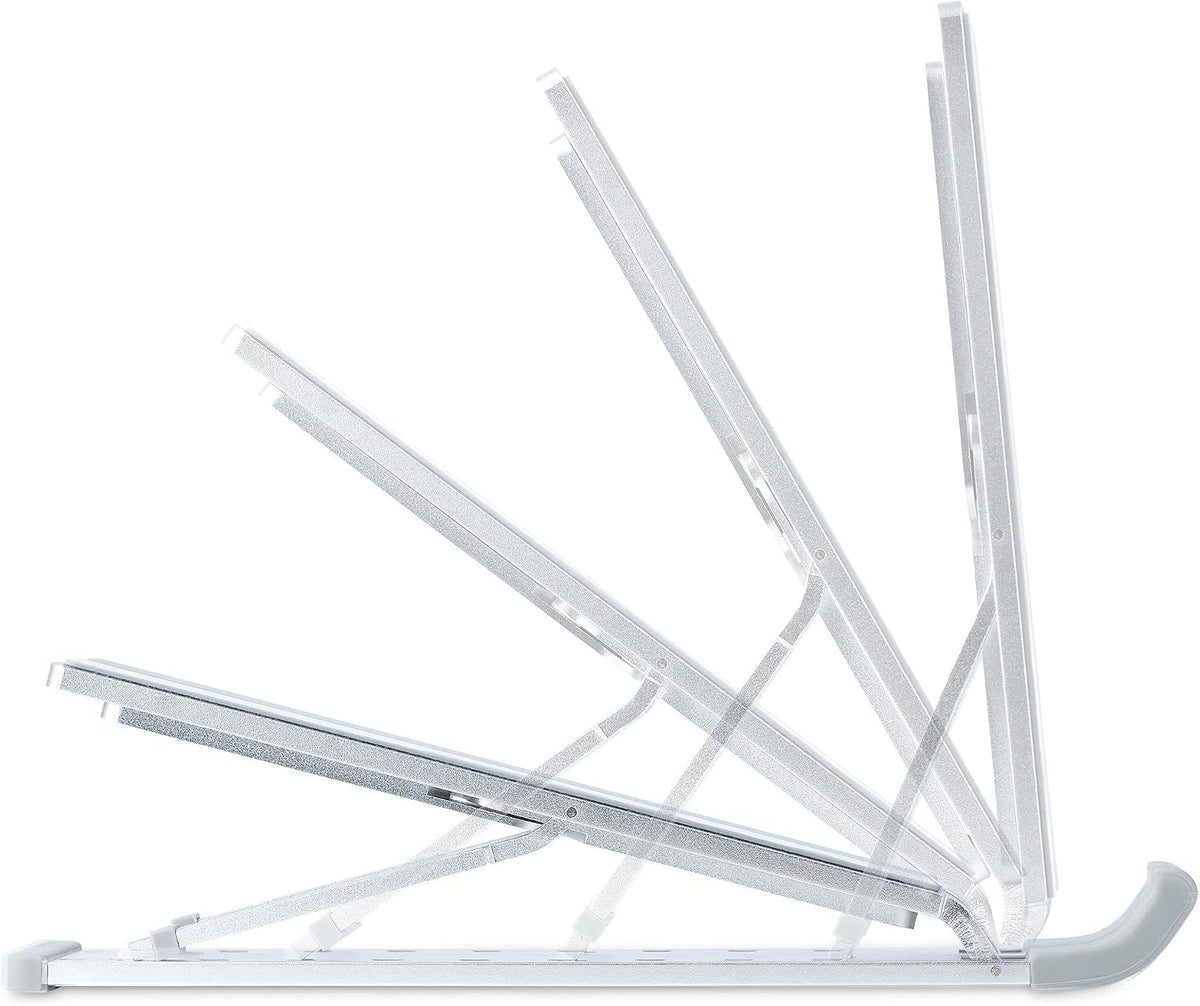 StarTech.com Foldable Laptop Riser Stand, Portable Height Adjustable Ergonomi...