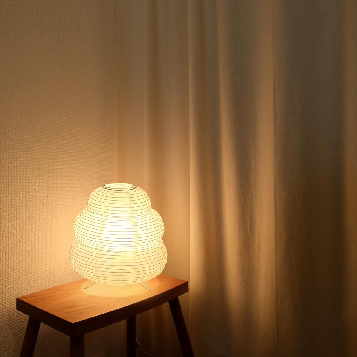 Small Paper Lamp, Japanese Lantern Table Lamp, Paper Table Lamp, Cute Lamp fo...