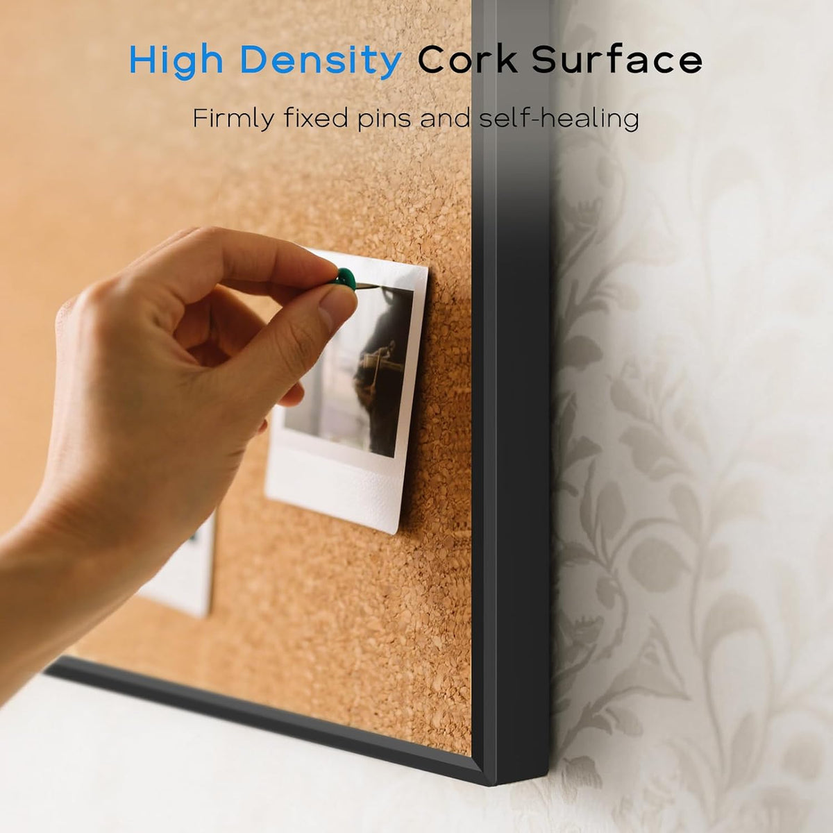 Magnetic Dry Erase White Board & Cork Board Combo, 36"x24", Wal...