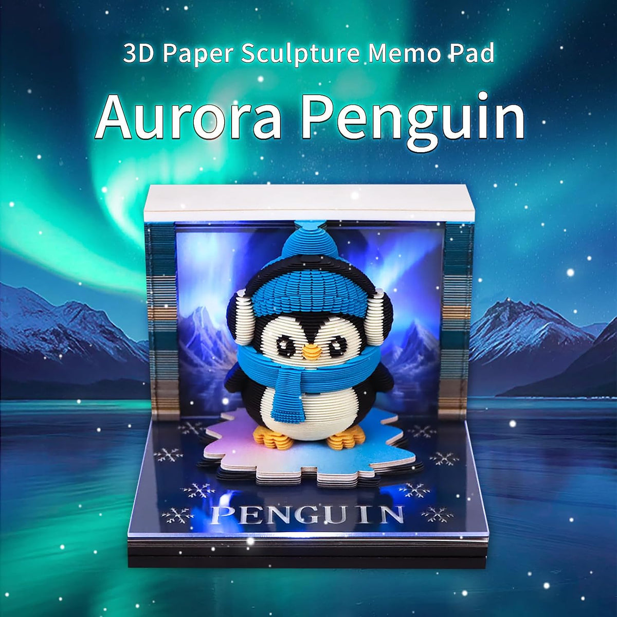 3D Calendar 2027, 3D Memo Pad Art Sticky Notes, Time Piece Calendar 2027, Cre...