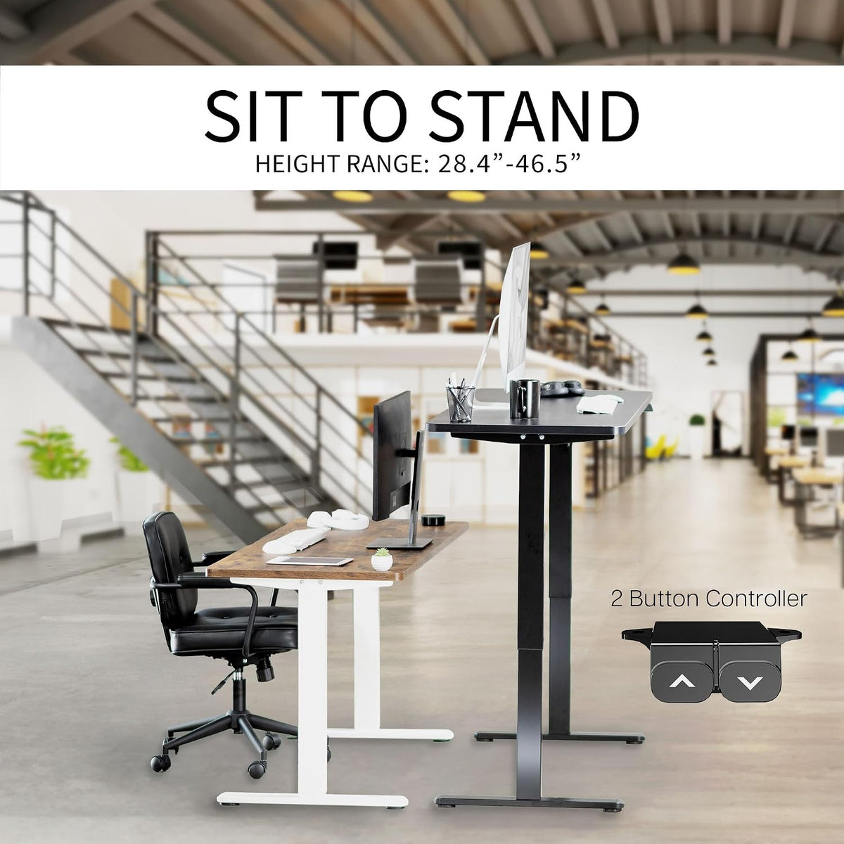 VIVO White Dry Erase 60 x 24 in Standing Desk, DESK-KIT-W06WE