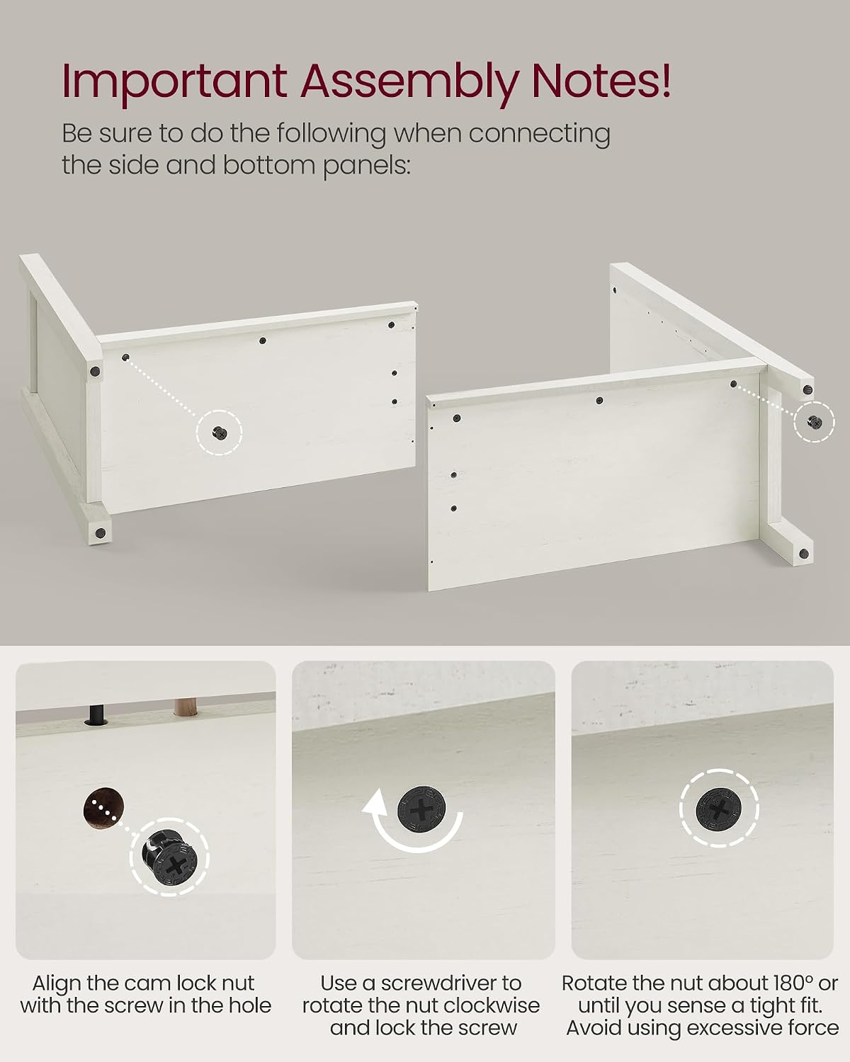 VASAGLE Buffet Cabinet, Coffee Bar, Adjustable Shelf