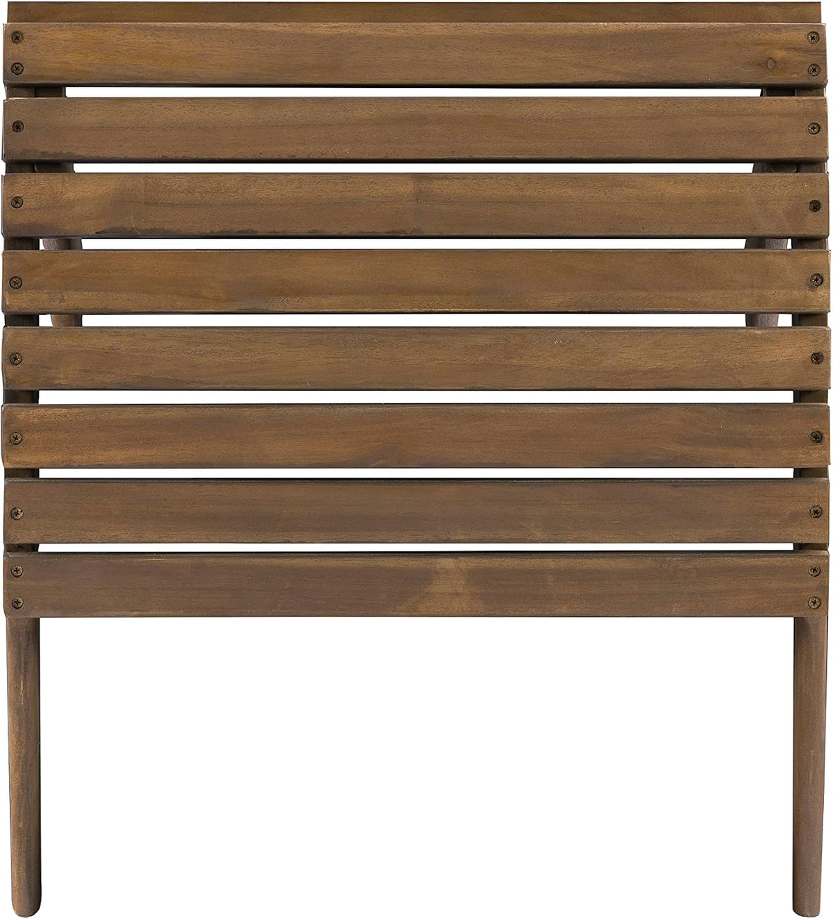 Linon Home Dcor Linon Adirondack Woodstock Ottoman, Teak Stain, Acorn, 21.6&q...