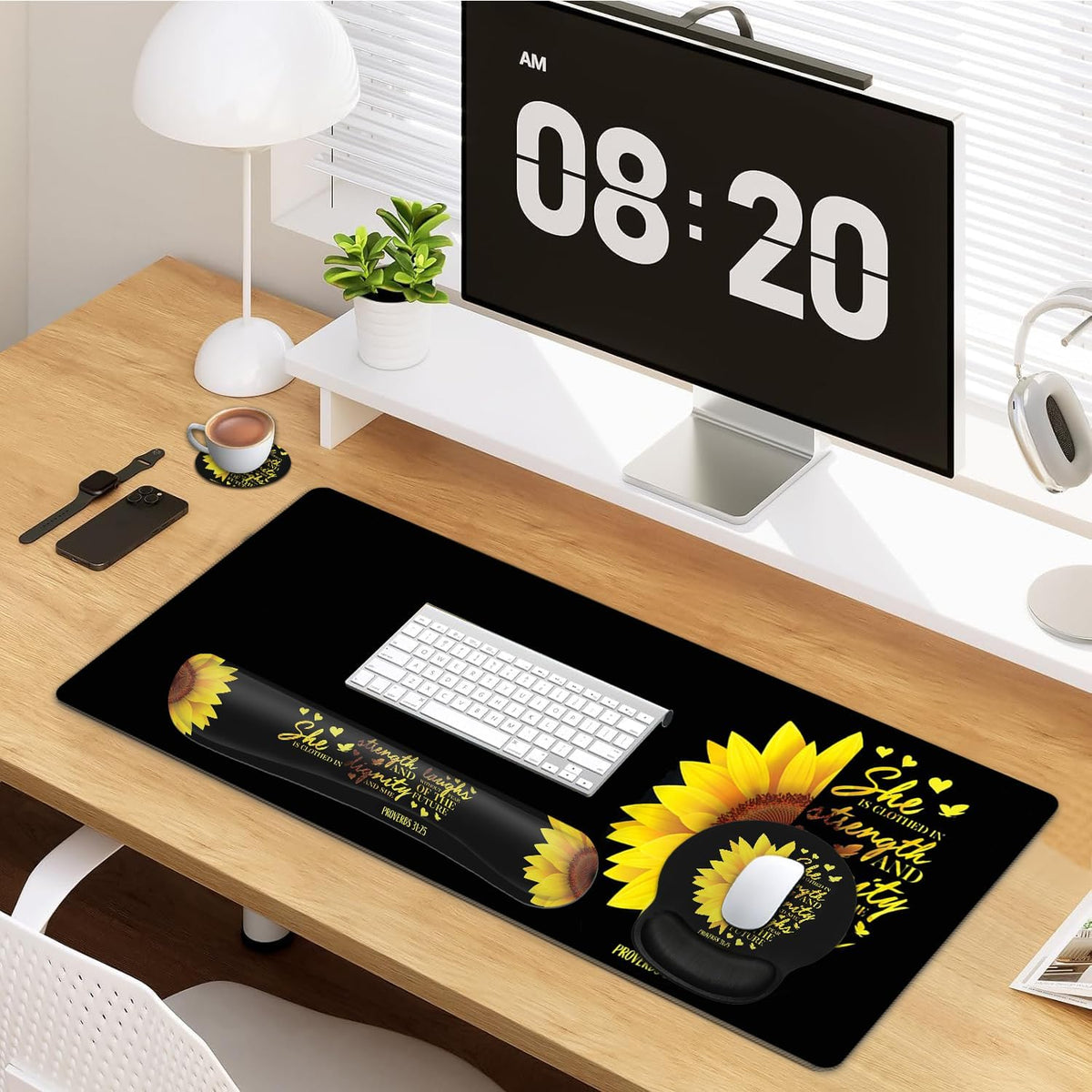 Large Mouse Pad, Ergonomic Mouse Pad with Wrist Rest and Keyboard Wrist Rest ...