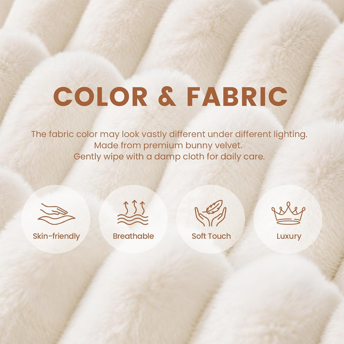 WSOFRLAC Giant Plush Bean Bag Chairs, Cozy Fluffy Single Cloud Couch, White