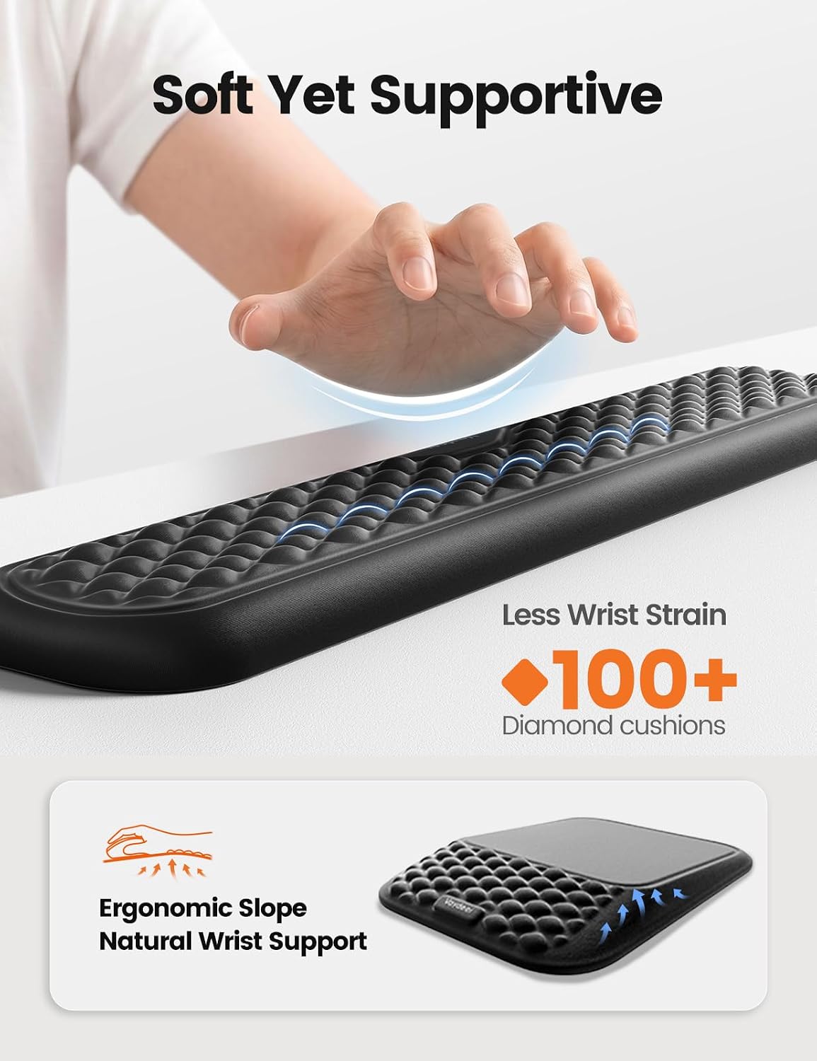 Vaydeer Ergonomic Keyboard Wrist Rest and Mouse Pad with Wrist Rest Set